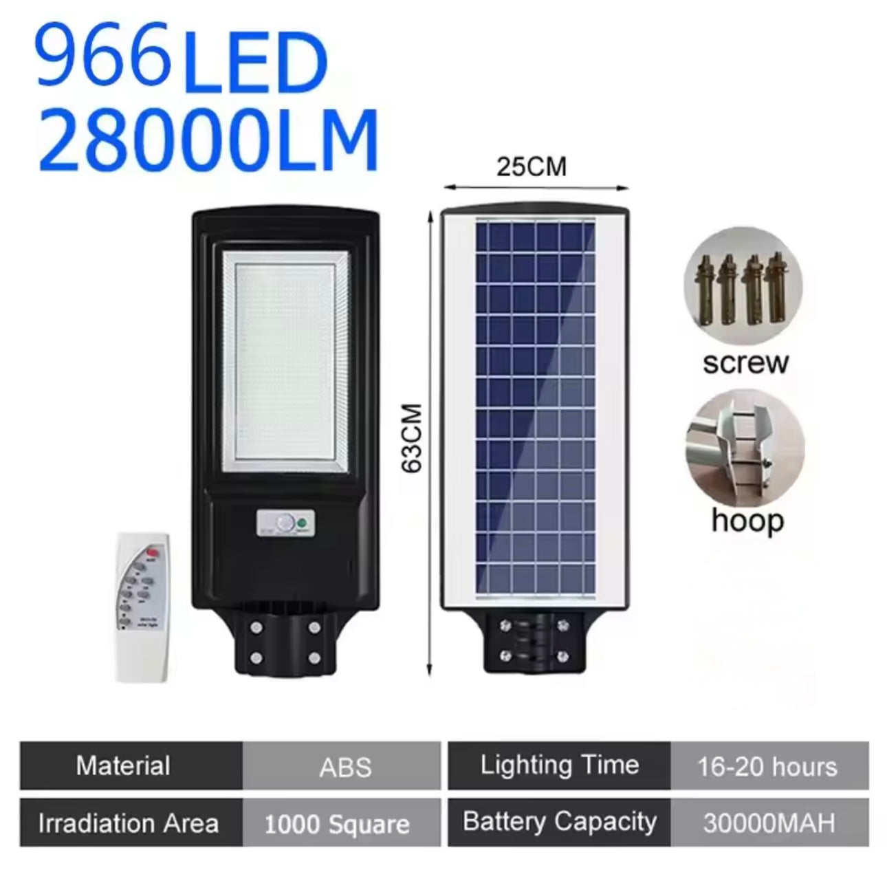 Foco Solar 600 Watts