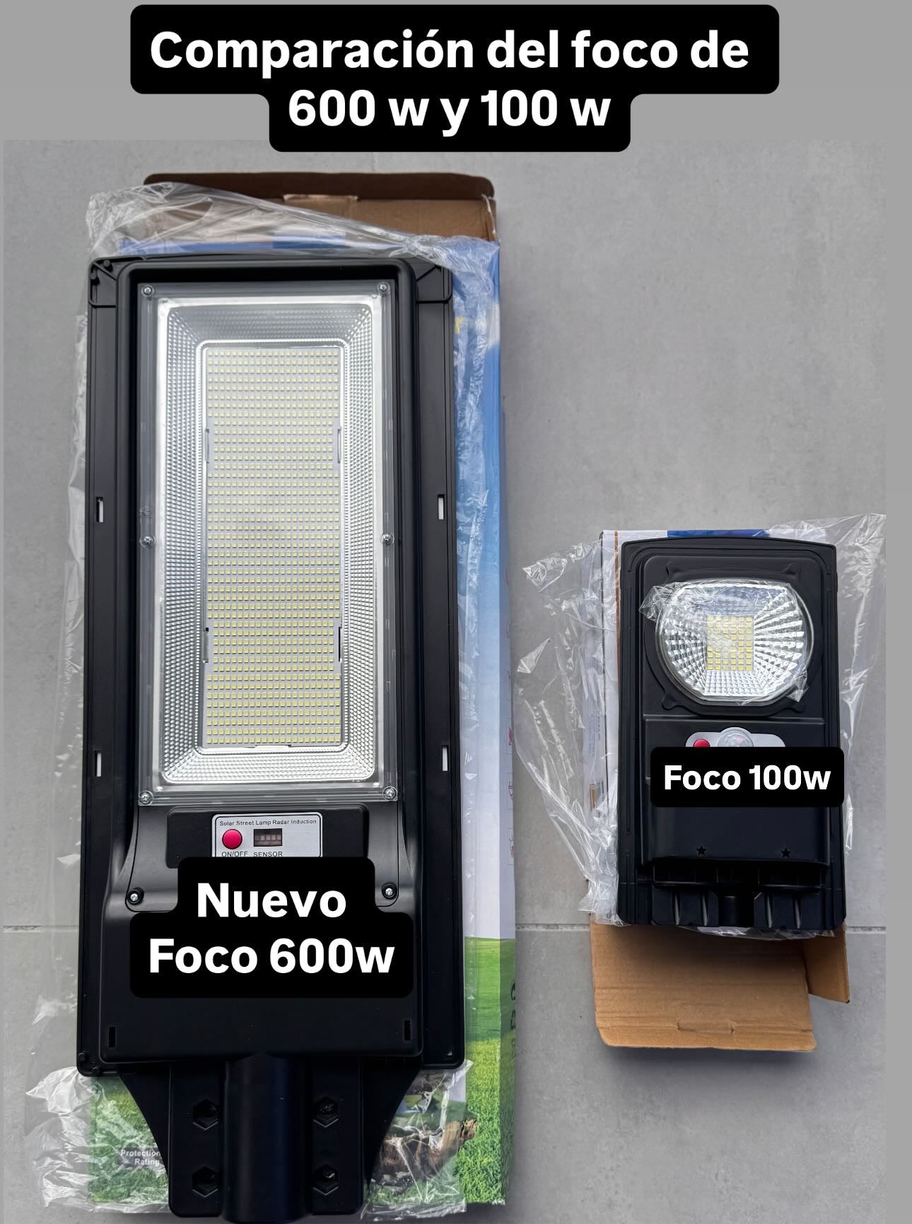 Foco Solar 600 Watts
