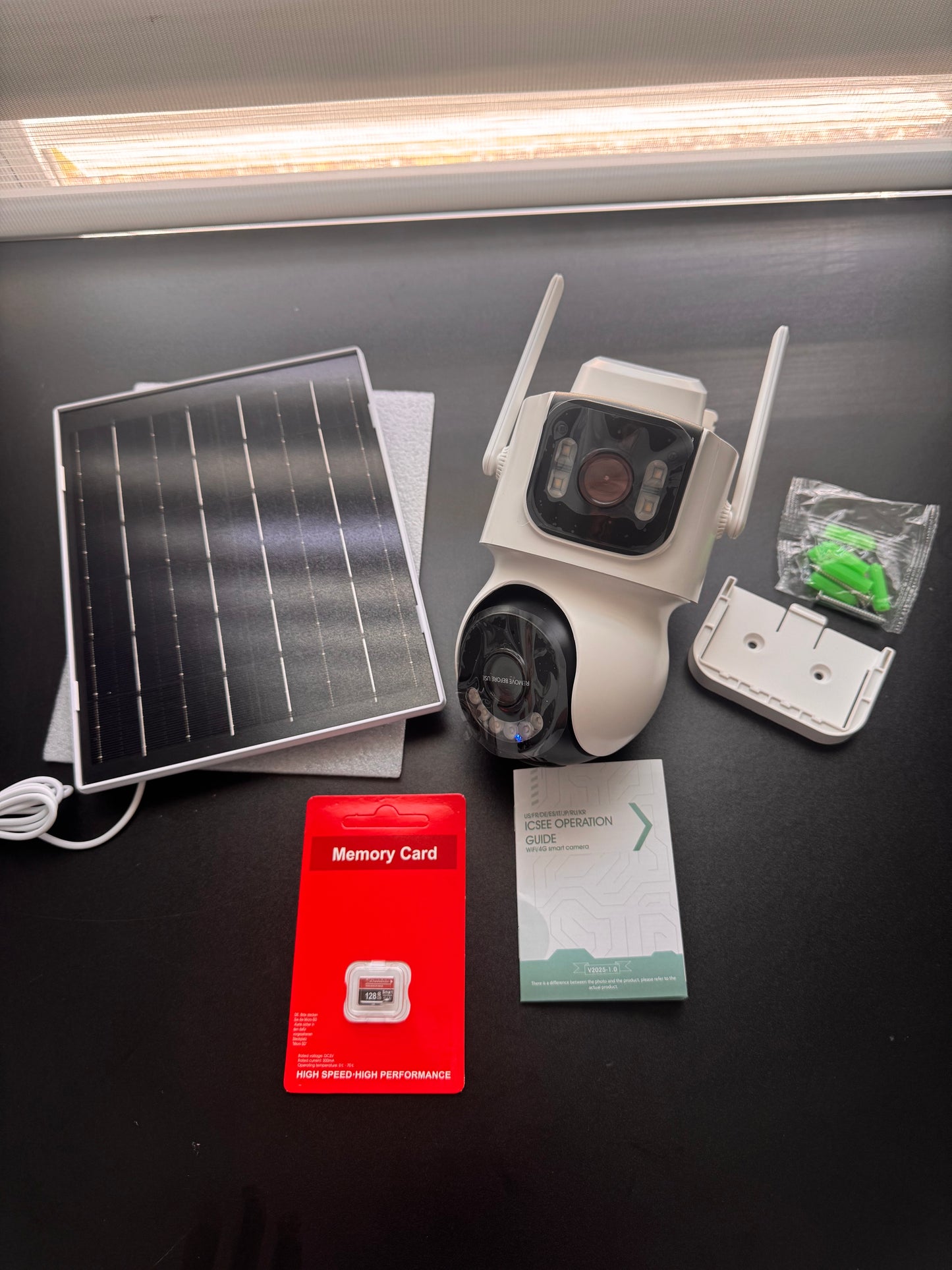 Camara Solar 24horas + SD card 128GB