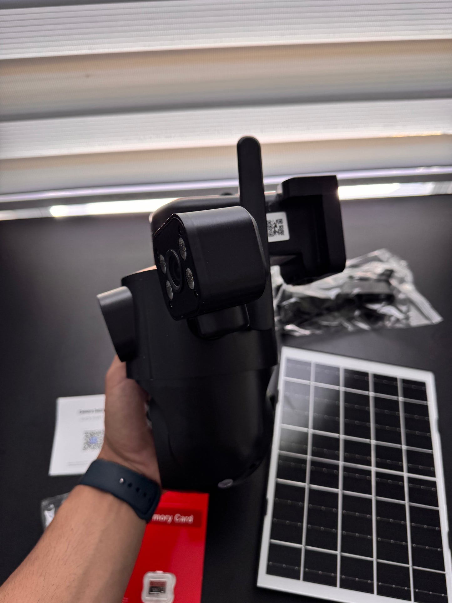 Camara Solar 3 lentes + Sd Card 128Gb