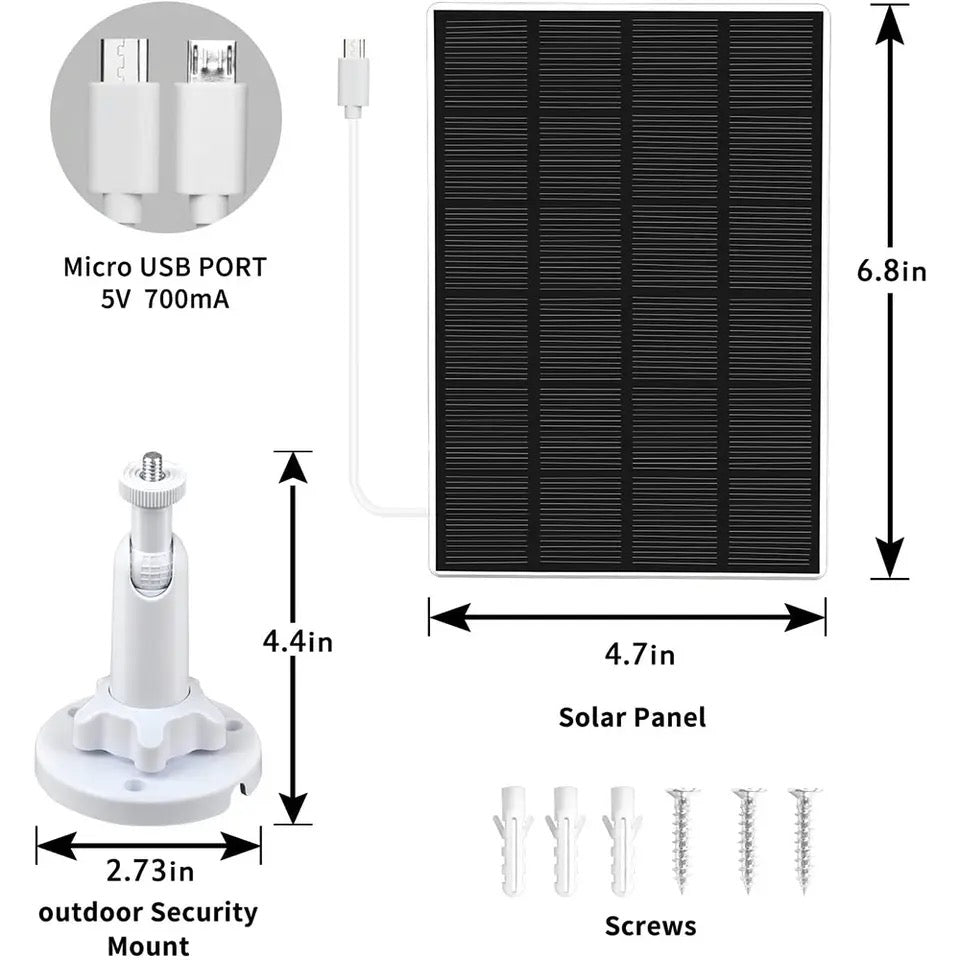 Smart Battery Camera con placa solar